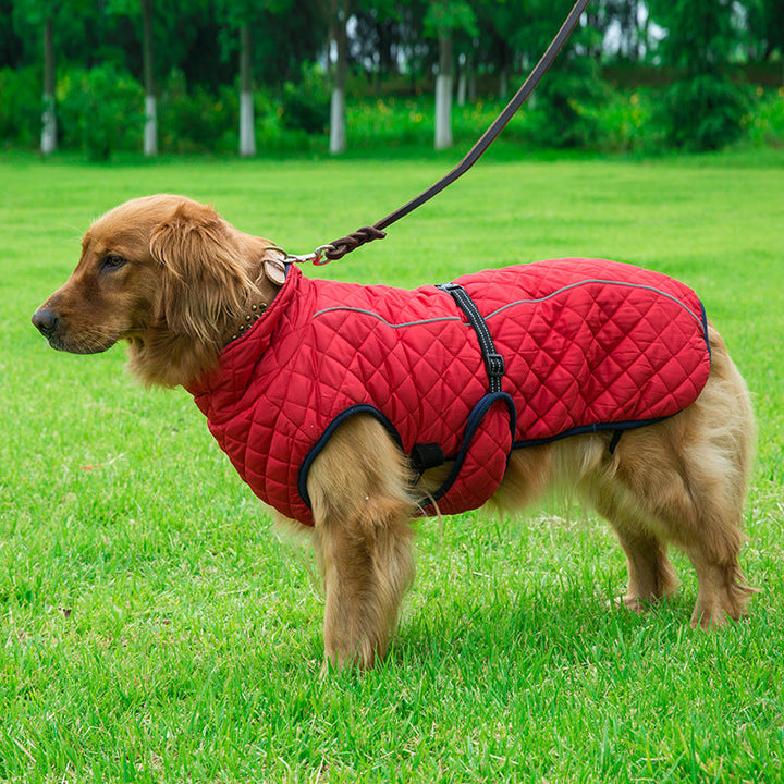 Keep Your Furry Friends Cozy with Our Adjustable Warm Pet Cotton Jacket